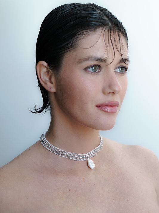 Concha Prata Necklace